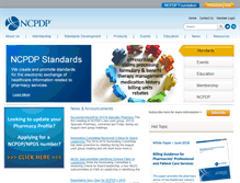 Tablet Screenshot of ncpdp.org